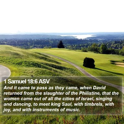 1 Samuel 18:6 ASV Bible Verse Image