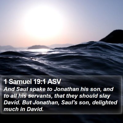 1 Samuel 19:1 ASV Bible Verse Image
