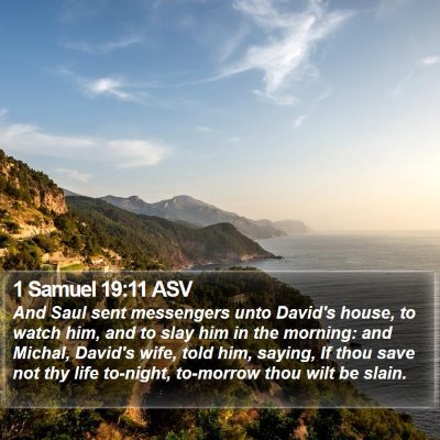 1 Samuel 19:11 ASV Bible Verse Image