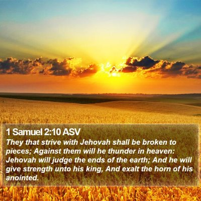 1 Samuel 2:10 ASV Bible Verse Image