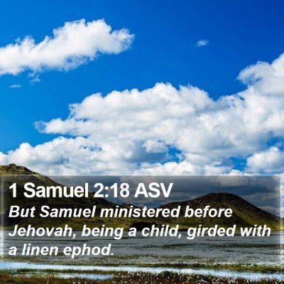 1 Samuel 2:18 ASV Bible Verse Image