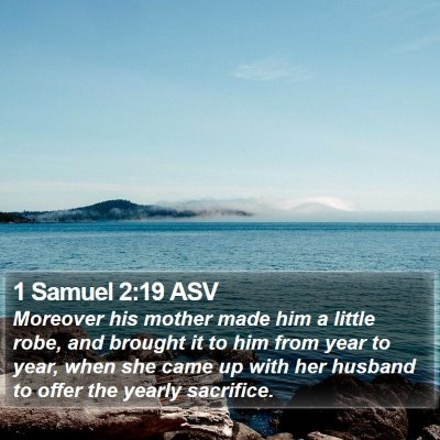 1 Samuel 2:19 ASV Bible Verse Image