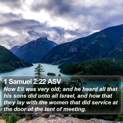 1 Samuel 2:22 ASV Bible Verse Image