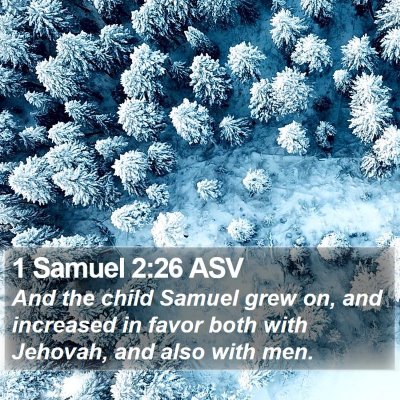 1 Samuel 2:26 ASV Bible Verse Image