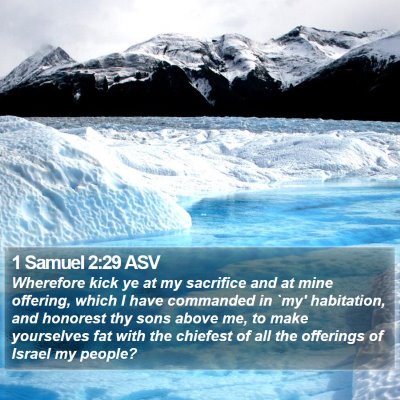 1 Samuel 2:29 ASV Bible Verse Image