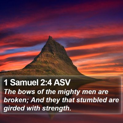 1 Samuel 2:4 ASV Bible Verse Image