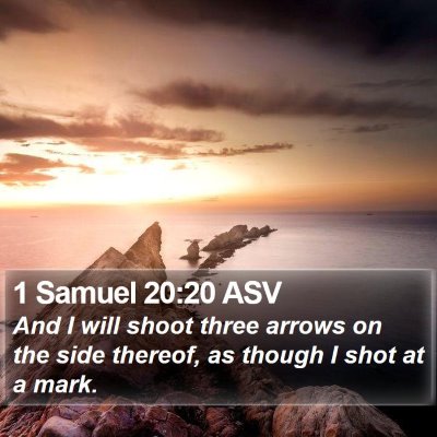 1 Samuel 20:20 ASV Bible Verse Image