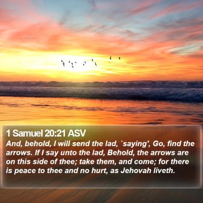 1 Samuel 20:21 ASV Bible Verse Image