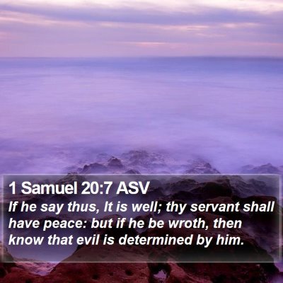 1 Samuel 20:7 ASV Bible Verse Image