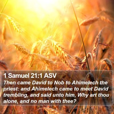 1 Samuel 21:1 ASV Bible Verse Image