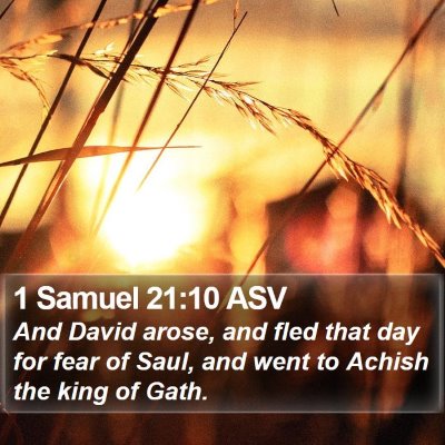 1 Samuel 21:10 ASV Bible Verse Image
