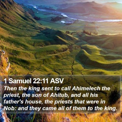 1 Samuel 22:11 ASV Bible Verse Image