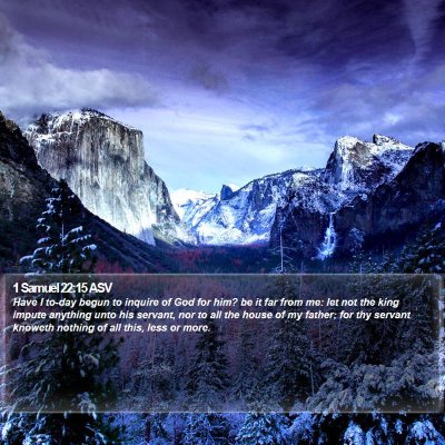 1 Samuel 22:15 ASV Bible Verse Image