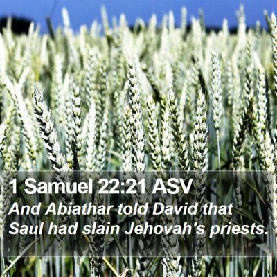 1 Samuel 22:21 ASV Bible Verse Image