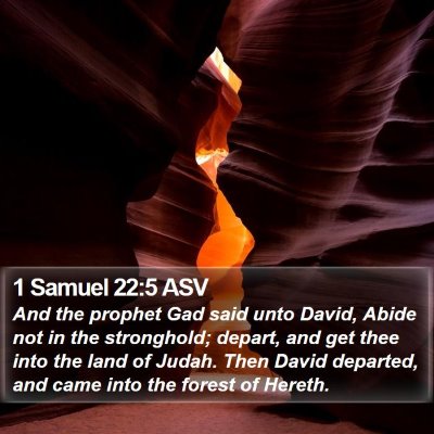 1 Samuel 22:5 ASV Bible Verse Image