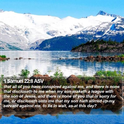 1 Samuel 22:8 ASV Bible Verse Image