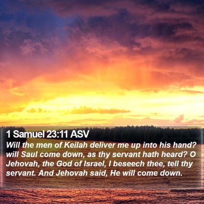 1 Samuel 23:11 ASV Bible Verse Image