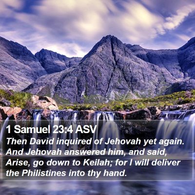 1 Samuel 23:4 ASV Bible Verse Image