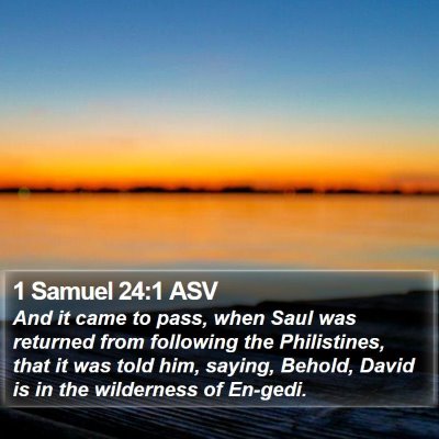 1 Samuel 24:1 ASV Bible Verse Image