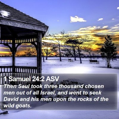 1 Samuel 24:2 ASV Bible Verse Image