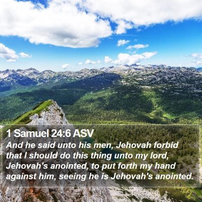 1 Samuel 24:6 ASV Bible Verse Image