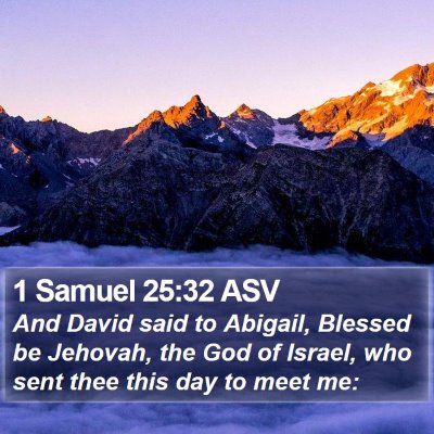1 Samuel 25:32 ASV Bible Verse Image