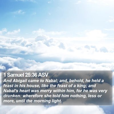 1 Samuel 25:36 ASV Bible Verse Image