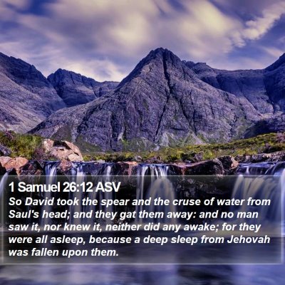 1 Samuel 26:12 ASV Bible Verse Image