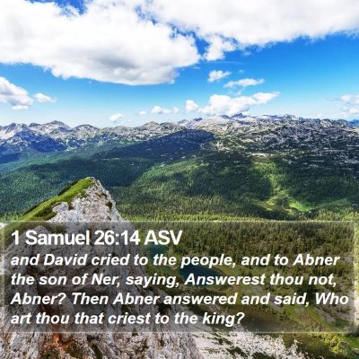 1 Samuel 26:14 ASV Bible Verse Image