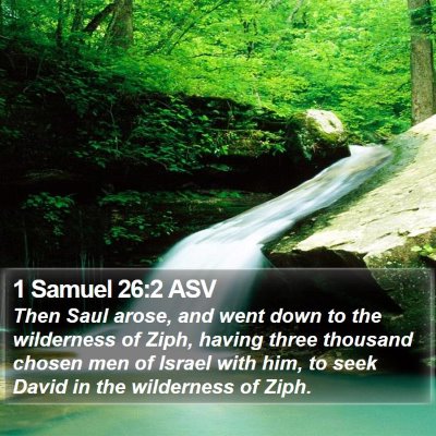 1 Samuel 26:2 ASV Bible Verse Image