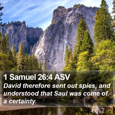 1 Samuel 26:4 ASV Bible Verse Image