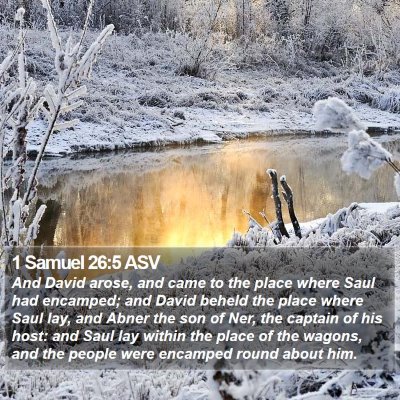 1 Samuel 26:5 ASV Bible Verse Image