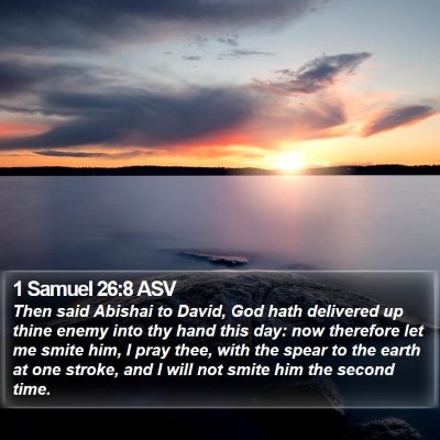 1 Samuel 26:8 ASV Bible Verse Image
