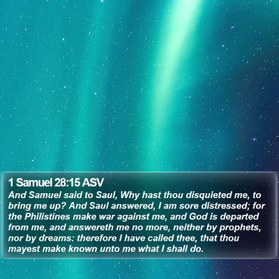 1 Samuel 28:15 ASV Bible Verse Image