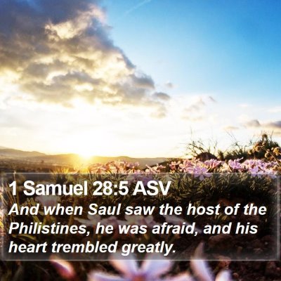 1 Samuel 28:5 ASV Bible Verse Image