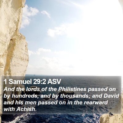 1 Samuel 29:2 ASV Bible Verse Image