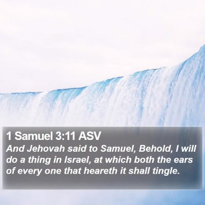 1 Samuel 3:11 ASV Bible Verse Image