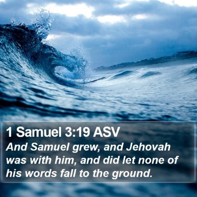 1 Samuel 3:19 ASV Bible Verse Image