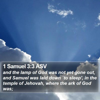 1 Samuel 3:3 ASV Bible Verse Image