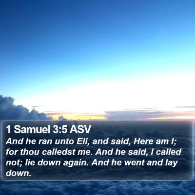 1 Samuel 3:5 ASV Bible Verse Image