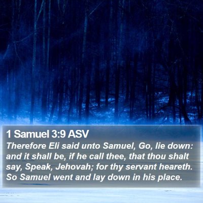 1 Samuel 3:9 ASV Bible Verse Image