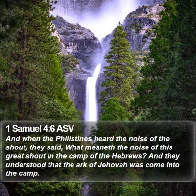 1 Samuel 4:6 ASV Bible Verse Image