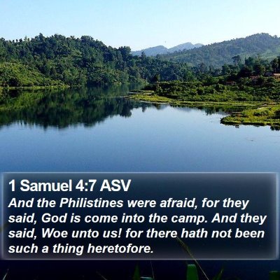 1 Samuel 4:7 ASV Bible Verse Image
