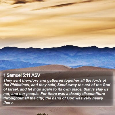 1 Samuel 5:11 ASV Bible Verse Image