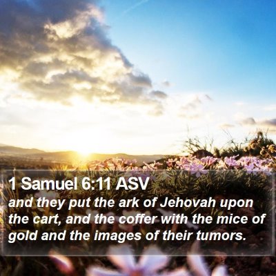 1 Samuel 6:11 ASV Bible Verse Image
