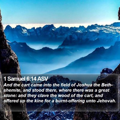 1 Samuel 6:14 ASV Bible Verse Image