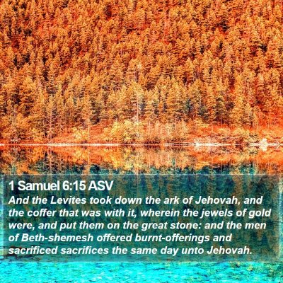 1 Samuel 6:15 ASV Bible Verse Image
