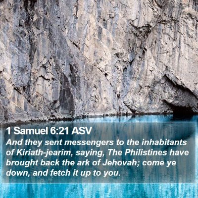 1 Samuel 6:21 ASV Bible Verse Image