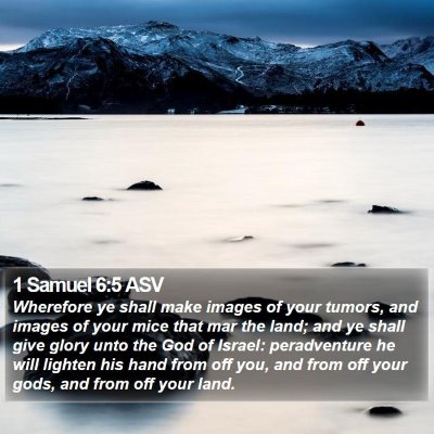 1 Samuel 6:5 ASV Bible Verse Image