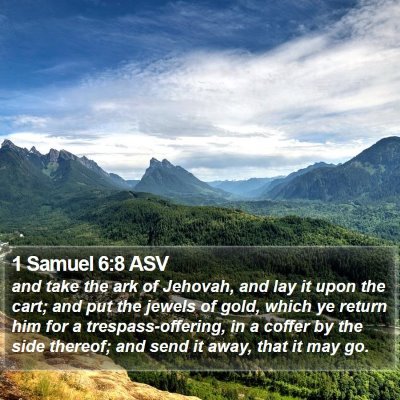 1 Samuel 6:8 ASV Bible Verse Image